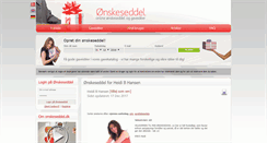 Desktop Screenshot of heidibhansen.onskeseddel.dk