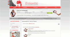 Desktop Screenshot of dennis24.onskeseddel.dk